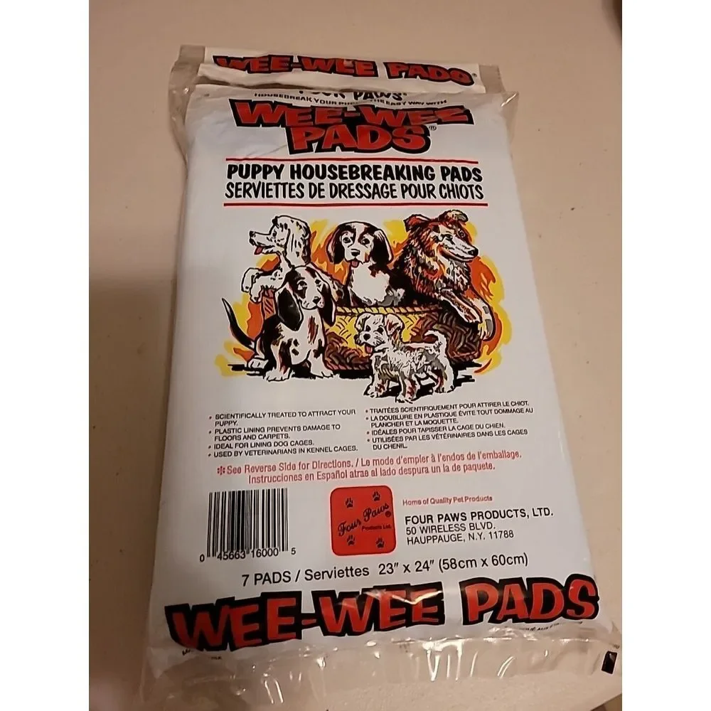 Puppy‎ Housebreaking Pads Or Wee-wee Pads. 7 Pads. 23 X 24 In